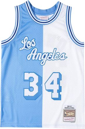 Mitchell & Ness x NBA Los Angeles Lakers 1984-85 Split Swingman Jersey Magic Johnson 34 SMJY4845-LAL96SONBLWH