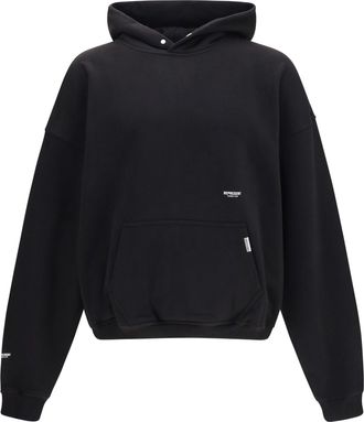 Represent Mens Hoodie Micro Owners Club Jet Black Cotton Sweatshirts Sweater