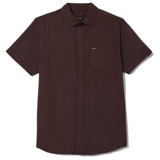 Brixton Charter Slub S/S Woven Hemd f&uuml;r Herren | braun