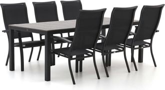 Bellagio la vita attrattiva Bellagio Lugo/Fidenza 220cm dining tuinset 7-delig stapelbaar