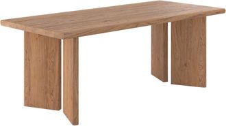 Rendez-Vous D&eacute;co Mesa rectangular de madera de olmo para 8 personas