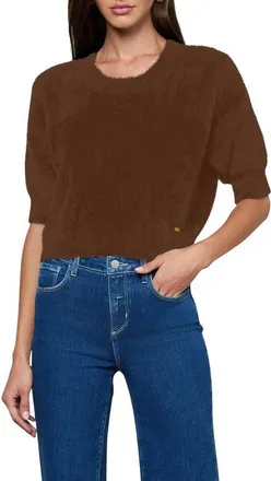 L'agence Guinevere Elbow Sleeve Sweater in Java at Nordstrom, Size X-Small