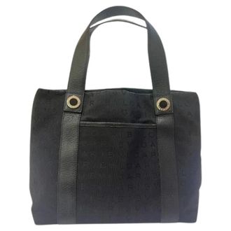 Bulgari Pre-owned Tote Bags, female, Black, Size: ONE SIZE Pre-owned Logomania Tote Bag
