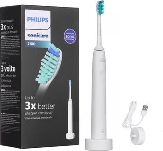 Philips Cepillo Dental Philips Hx3651/13 Blanco, Serie 2100
