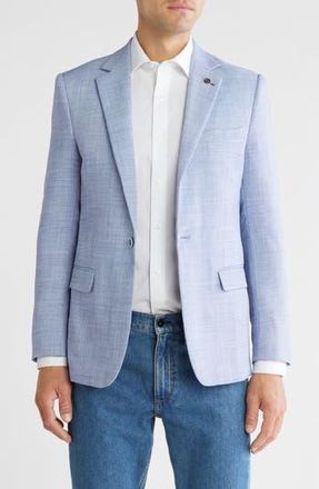 Elie Tahari Slim Fit Sharkskin Blazer in Blue at Nordstrom Rack, Size X-Large