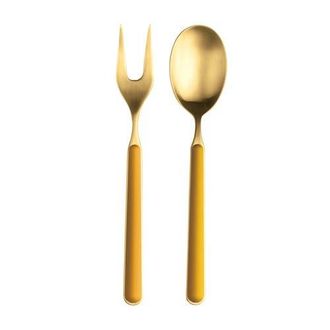 Mepra Fantasia Serving Set - 2 Pieces in Mustard at Nordstrom