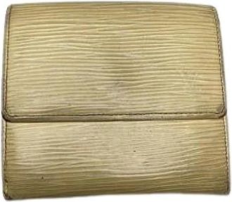 Louis Vuitton Pre-owned Twist Portemonnee - Dames - Vintage Accessoires - Beige - ONE Size - Leer - Vintage