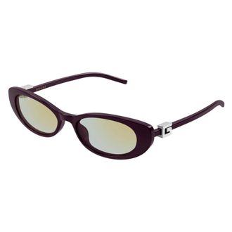 Gucci Cat-eye Zonnebril - Dames - Accessoires - Paars - Maat: 52 MM