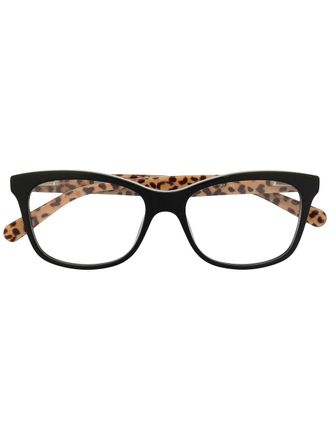 Love Moschino square-framed glasses - women - Acetate - 47 - Black