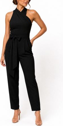 Rachel Roy Harland Crossover Halter Jumpsuit
