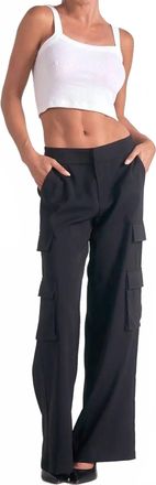 Elan Raja Cargo Pants In Black