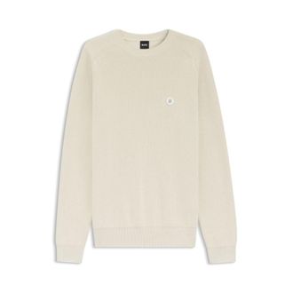 BOSS Cotton sweater with Double B monogram