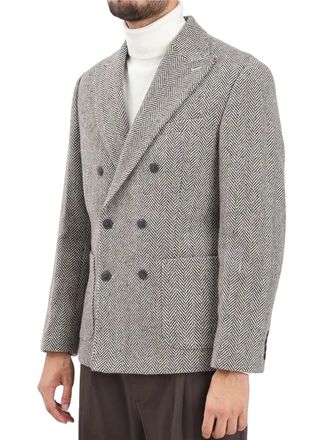 Selected Selected Double-Breasted Jacket - Brown