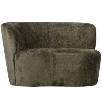 De Eekhoorn Design Sessel Stone mit Rundung links, Grün