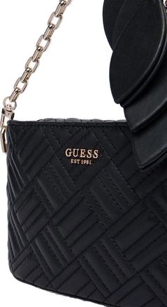 Guess Womens Crossbody Bag Black Polyurethane - Bucket-Bags