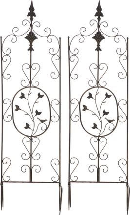 Clp Set De 2 Soportes Para Enredaderas Burgus Bronce