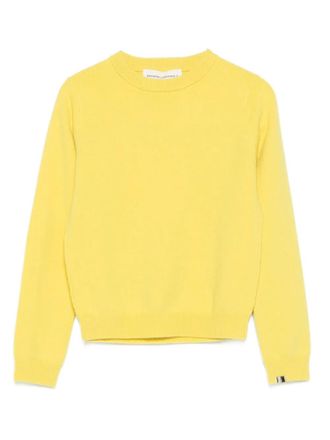 Extreme Cashmere Trui met hoge hals en lange mouwen - Geel