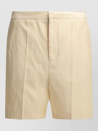 Loulou Studio tailored shorts front pleats back pockets