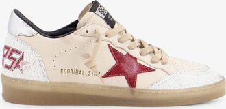 Golden Goose Sneakers Ballstar in pelle con iconico logo laterale - GOLDEN GOOSE DELUXE BRAND - gender_Man