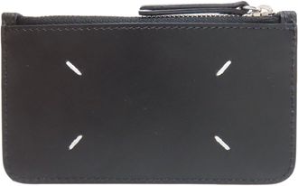 Maison Margiela Black Leather Coin Purse/Coin Case (Pre-Owned)