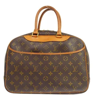 Louis Vuitton Deauville Monogram Canvas Brown Canvas Handbag (Pre-Owned)