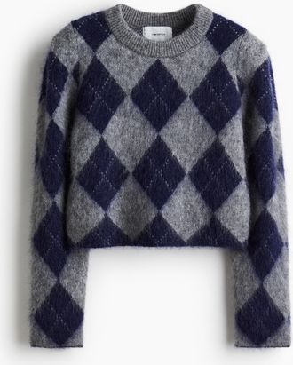 H&M Pullover aus Mohairmix - Blue