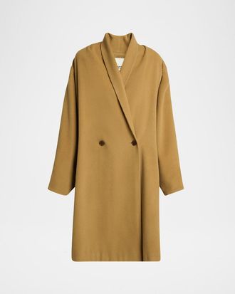 Isabel Marant Elise Double-Breasted Wool Cashmere Coat