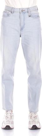 John Richmond Jeans, Heren, Blauw, W36, Katoen, Logo achter Jeans met knoopsluiting