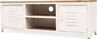 vidaXL Vidaxl - Mueble Para Tv Buffet Para Tv Mueble Para Tv De Dise&ntilde;o Pr&aacute;ctico 120 Cm Blanco 2502292