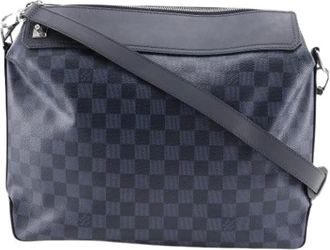 Louis Vuitton Pre-owned Cross Body Bags, male, Black, Size: ONE SIZE Pre-owned Greenwich Messenger Bag