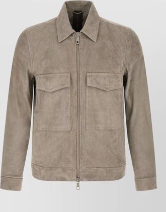 Giorgio Brato suede zip jacket