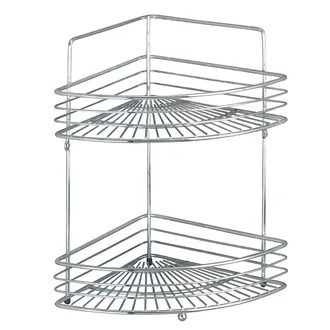 WENKO 16821100 Organizador Esquinero Con 2 Repisas Modelo Milano - Wenko