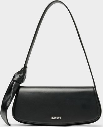 Rotate Womens Buckled leather baguette bag