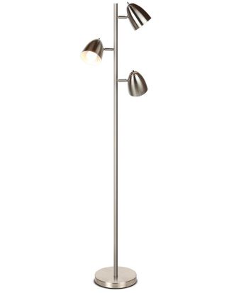 Brightech Brightech Jacob Nickel Led Floor Lamp