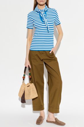 Max Mara T-shirt Palmeti, Womens, Blue