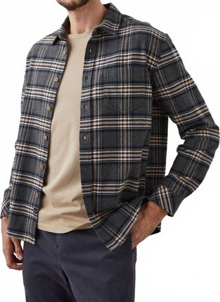 Rails Forrest Shirt In Charcoal Foundation Melange