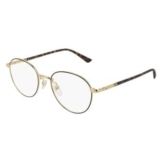 Gucci Ronde Bril - unisex - Brillen - Geel - 51 MM - Accessoires