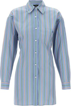 Etro Light Blue Striped shirt