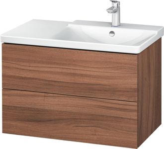 Duravit Duravit L-cube Mueble De Pared De 820mm De Ancho, Profundidad 481, 2 Cajones, Cabe p3 Comfort Art&iacute;culo 233485, Derecho De Cuenca, Color: Nogal Natural