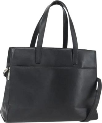 Loewe Pre-owned Handbags, female, Black, Size: ONE SIZE Pre-owned Leather Handbag