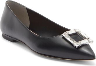 Stuart Weitzman June Flat in Black at Nordstrom Rack, Size 6.5