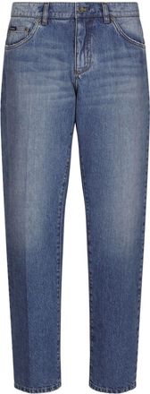 Dolce & Gabbana mid-rise straight-leg jeans - men - Cotton - 46 - Blue