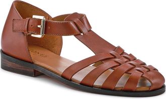 Jones Bootmaker Womens Inga Leather Casual Sandals - Tan - Size UK 6