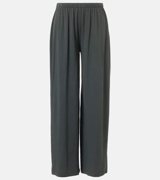 The Row Pantaloni a gamba larga Ukira in cotone