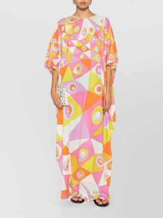 Pucci iride print long kaftan dress