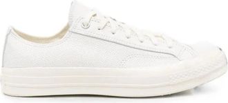 Converse Chuck 70 Perforated Leather - unisex - Sneakers - Wit - 38 EU - Katoen - Schoenen