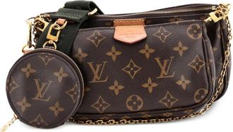 Louis Vuitton Borsa a tracolla Multi Pochette Accessoires in tela con monogramma - Marrone
