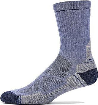 Smartwool Hike Light Cushion Mid Crew Socks Mens Crew Cut Socks Shoes Nightfall Blue : XL (Mens Shoe 12-14.5), Merino/Mesh/Nylon