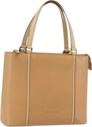 Burberry Pre-owned Handbags, female, Beige, Size: ONE SIZE Pre-owned Handbag