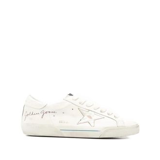 Golden Goose Sneakers, male, White, Size: 11 US Super-Star Nappa